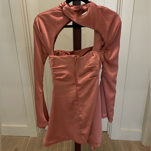 HOUSE OF CB Toira Satin Corset Minidress in Rose Size XS - Picture 8 of 15